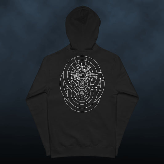 Mortis - Unisex fleece zip up hoodie