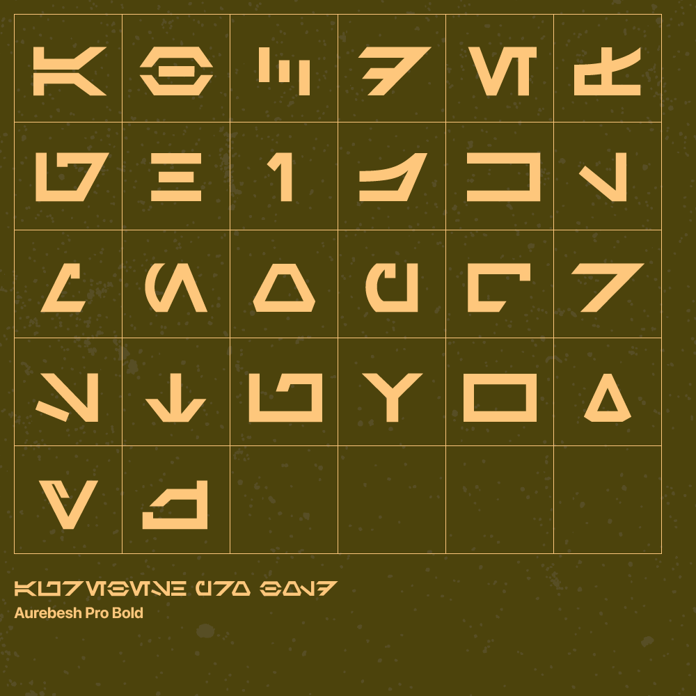 Aurebesh Pro Font