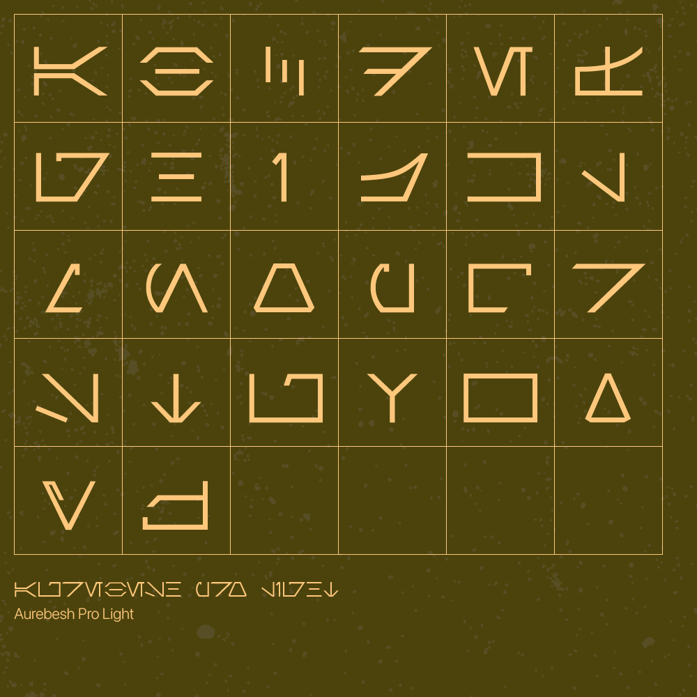 Aurebesh Pro Font