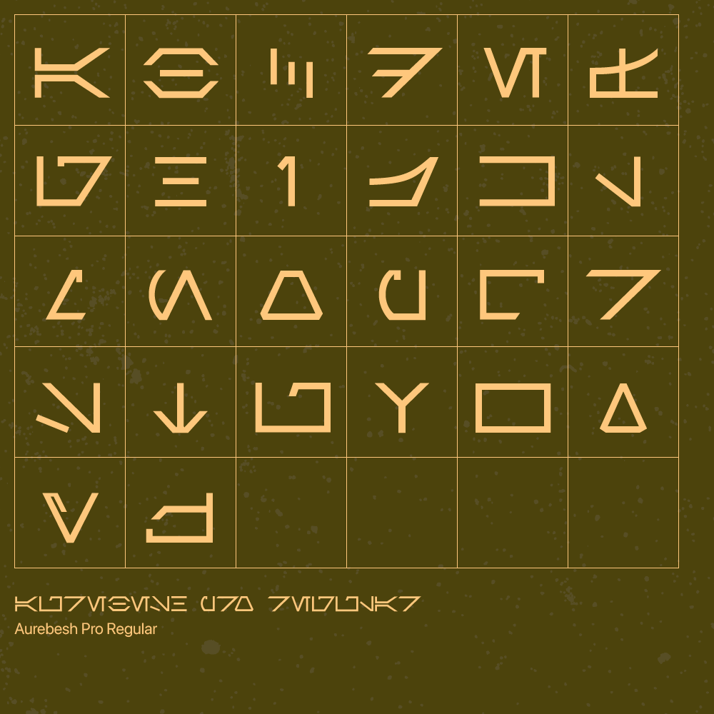 Aurebesh Pro Font