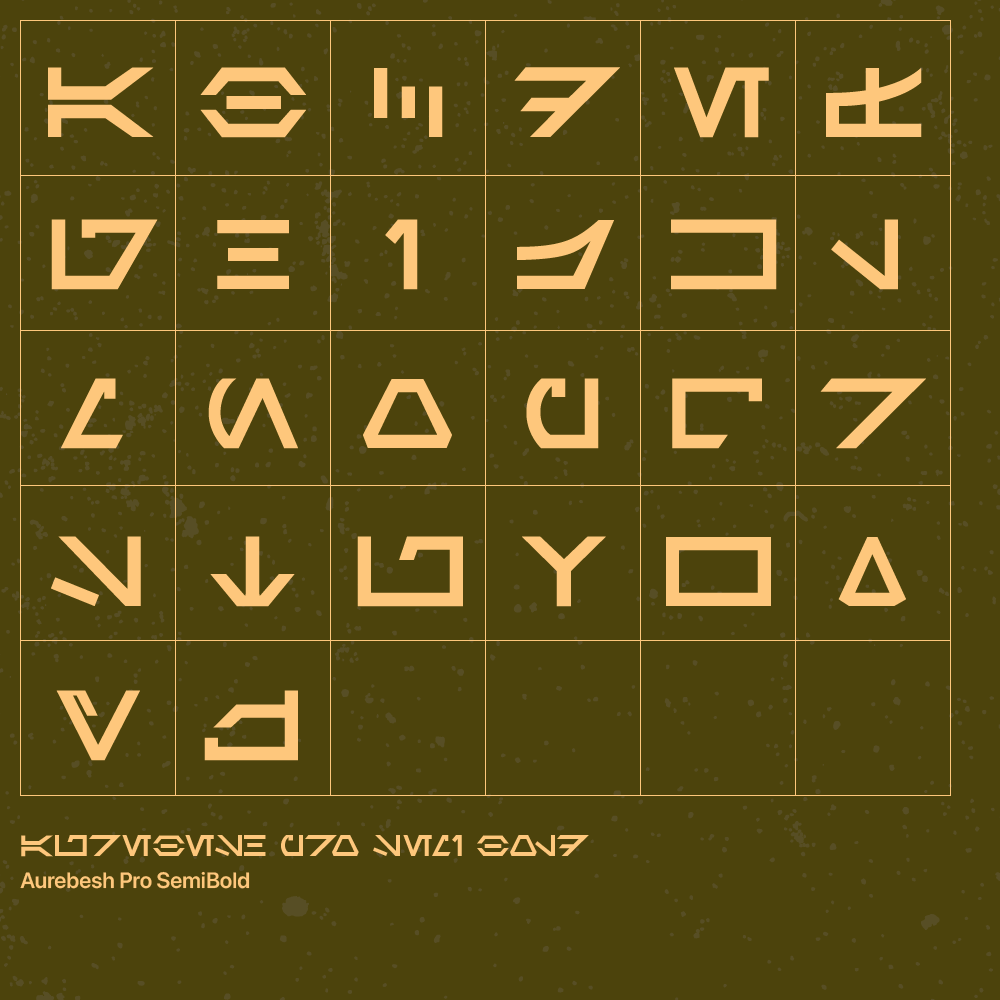 Aurebesh Pro Font