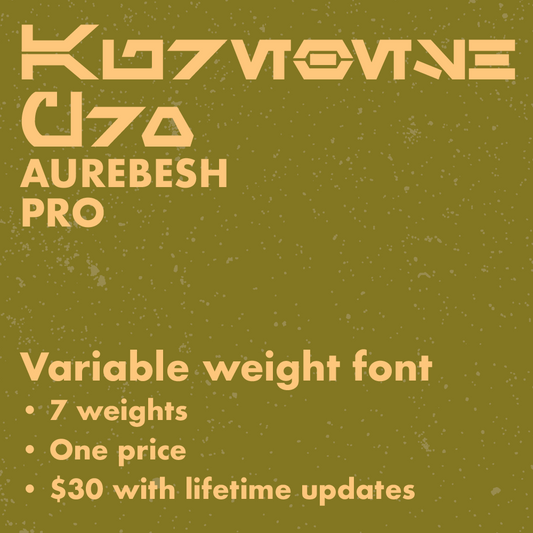 Aurebesh Pro Font