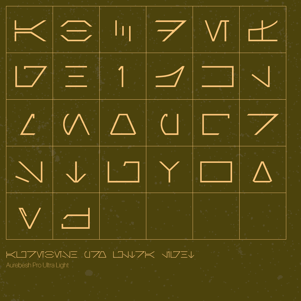 Aurebesh Pro Font